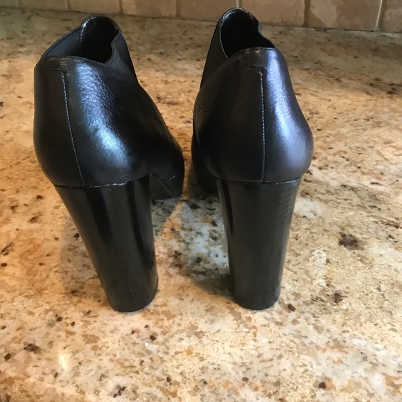 NINE WEST 'HOPPY' ANKLE BOOT LEATHER SIZE 9 Pre-owned great style-great height! - Picture 5 of 10